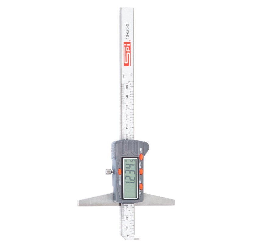 SPI, 11-557-6 SPI Digital Depth Gage with Hook 12" with Cert