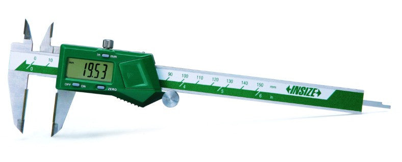 Insize, 1110-150A Insize Digital Caliper 6" w Carbide Jaws & Cert