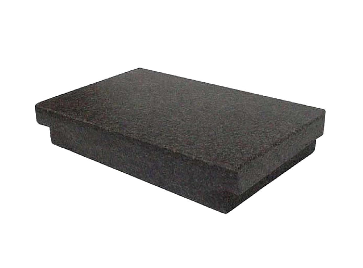 Precision Granite, 12x18x3 Granite Surface Plate, A Grade, 2 Ledges