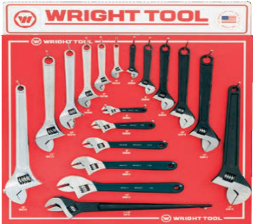 Wright Tools, 18 Pc. Adjustable Wrenches