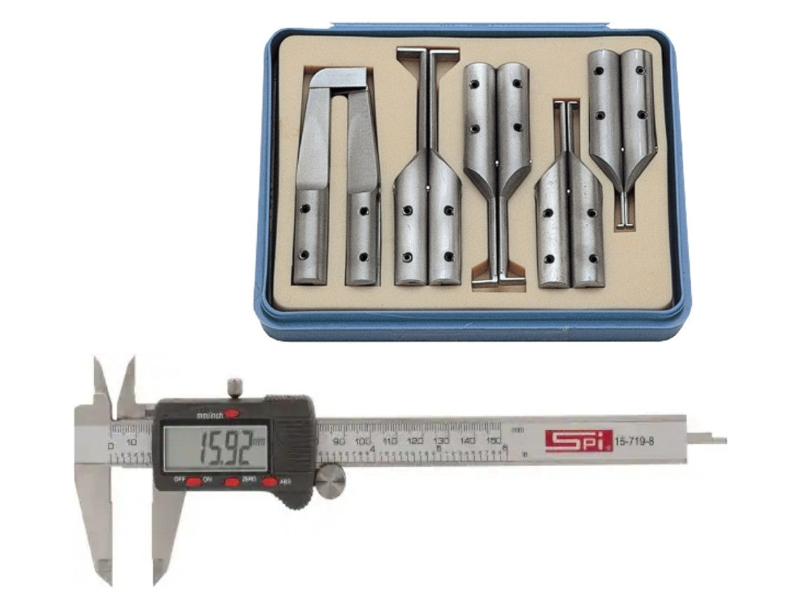 SPI, 30-461-8 Groovemaster Set w/ 6" Digital Caliper