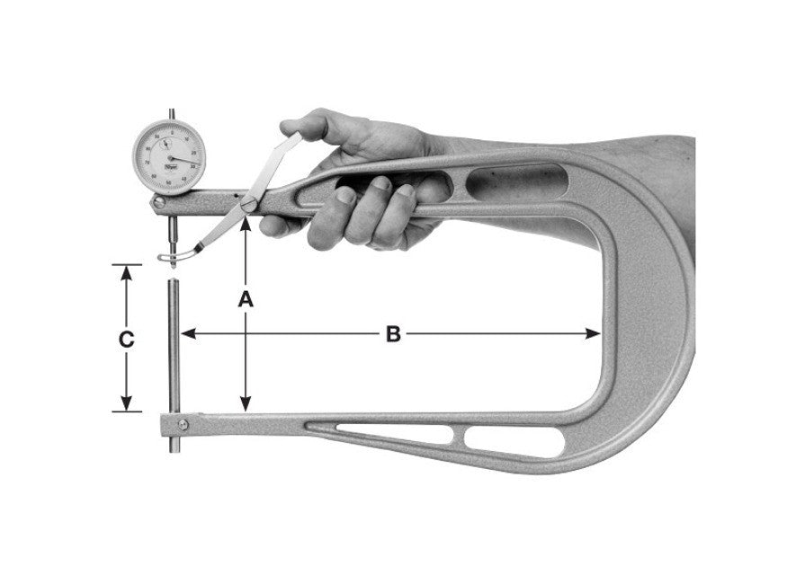 GreatGages, 308-002 12.5" Deep Throat Thickness Gage