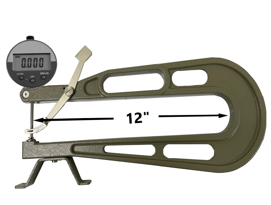 GreatGages, 309-290 Digital Deep Throat Thickness Gage 0-1", 12" Reach