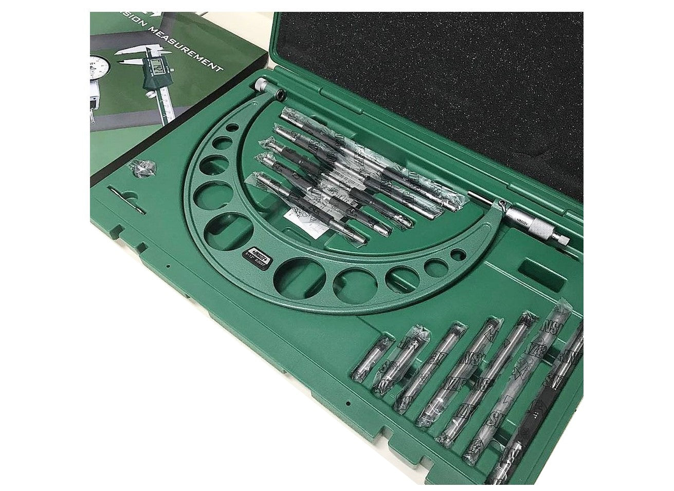 Insize, 3206-12 INSIZE Micrometer w/ Interchangeable Anvils 6-12"