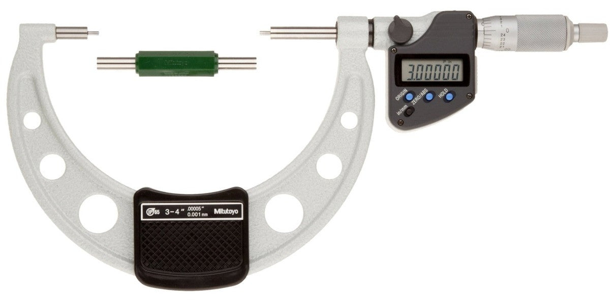 Mitutoyo, 331-364-30 Mitutoyo .079" Spline Micrometer 3-4"