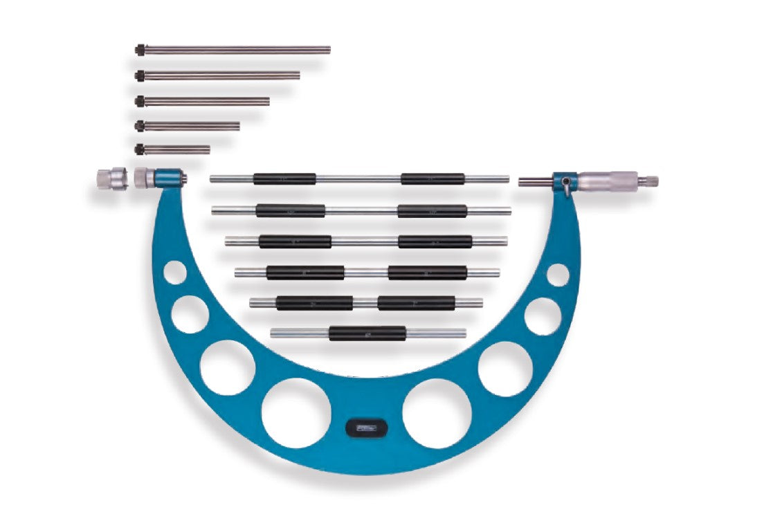 Fowler, 52-401-221-1 Fowler Micrometer with Interchangeable Anvils 0-6"