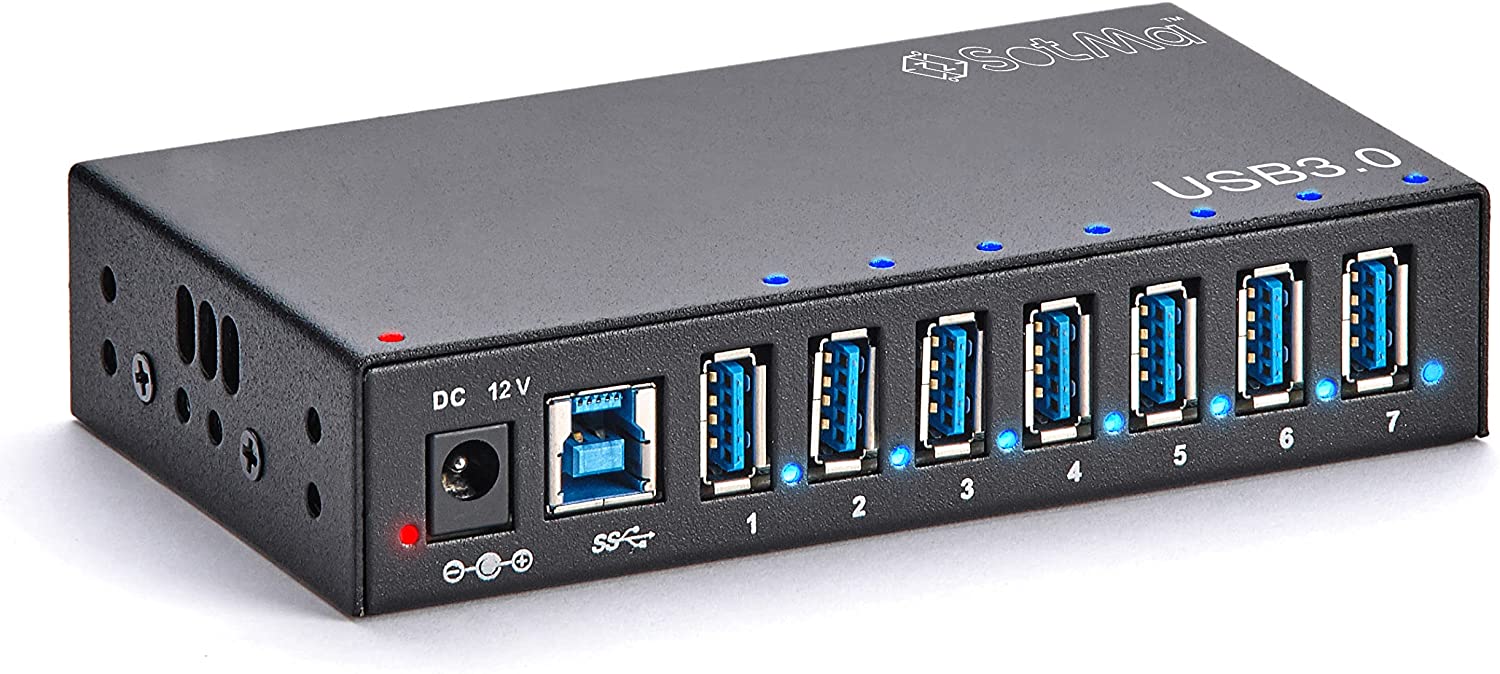 GreatGages, A-173 Industrial USB 3.0 Hub, 7-Ports